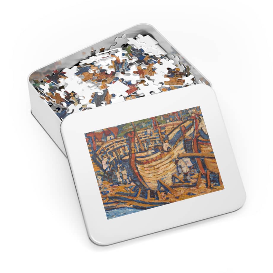 a puzzle in a tin